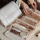 YDR Cosmetic Bag Foldable with DividerCapacity Travel Makeup Bag for Women Portable Pouch Makeup Organizer Toiletry Bag Makeup Case