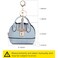 YJUBAOA 2 pcs Cute Mini Cosmetic Bag for Women PU Leather Backpack Keychain Makeup Bag Key Pocket Lipstick Bag Card Holder Data Cable Organizer Zipper Pouch Handbag Rose Red White