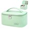 Yuilgdo Makeup Bag Travel Cosmetic Bag Large Capacity Makeup Organizer Bag and Storage Portable PU Leather Pouch Toiletry Bag Make up Organizer Cosmetic Bags for Women