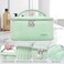 Yuilgdo Makeup Bag Travel Cosmetic Bag Large Capacity Makeup Organizer Bag and Storage Portable PU Leather Pouch Toiletry Bag Make up Organizer Cosmetic Bags for Women