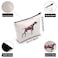 ZJXHPO German Shorthaired Pointer Cosmetic Bag German Shorthaired Pointer Mama Makeup Bag With Zipper Dog Lover Owner Gift German flower
