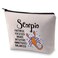 BLUPARK Zodiac Sign Cosmetic Bag Horoscope Makeup Bag 12 Constellation Birthday Gift for Astrology Lover Scorpio