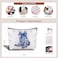 Zomhix Coquette Western Makeup Bag Blue Bow Cowgirl Boots Zipper Pouch Gift for Women