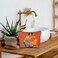 Zomhix Im Fine Funny Cooking Kitchen Makeup Bag Retro Mid Century Modern Decorative Cosmetic Bag Gifts for Women Mom