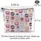 Zuo Bao Cute Hematology Cosmetic Bag Medical Technologist WBC Differential Gift Lymphocyte Gift Blood Cell Types LYMPHOCYTE