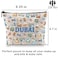 Zuo Bao Dubai Gift Dubai Lovers Gift Dubai Fan Makeup Bag Dubai Tourist Gift Dubai Landmark Dubai Theme Party DUBAI