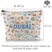 Zuo Bao Dubai Gift Dubai Lovers Gift Dubai Fan Makeup Bag Dubai Tourist Gift Dubai Landmark Dubai Theme Party DUBAI