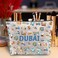 Zuo Bao Dubai Gift Dubai Lovers Gift Dubai Fan Makeup Bag Dubai Tourist Gift Dubai Landmark Dubai Theme Party DUBAI