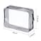 Pangda 5 Pack Clear PVC Zippered Toiletry Carry Pouch Portable Cosmetic Makeup Bag for Vacation Bathroom and Organizing Transparent L