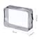 Pangda 5 Pack Clear PVC Zippered Toiletry Carry Pouch Portable Cosmetic Makeup Bag for Vacation Bathroom and Organizing Transparent L