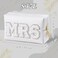 Belanttega Bride MRS Patch Cosmetic Makeup Bag Summer Monthers Gift MRS Letter Toiletry Bag Small PU Leather Portable Waterproof Shower Makeup Pouch Bridal Wedding Bridesmaid Engagement Gift Silver