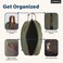 emissary Emissary Mens Leather and Canvas Travel Toiletry Dopp Kit Shaving Bag Dark Green