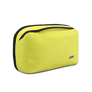 GOX Premium Toiletry Bag For Men Dry Wet Separate Travel Toiletry Bag Dopp Kit Case For Travel Cosmetics Organizer Pouch Lemon Lime