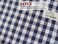 HAPPYHEIDI Navy Blue Gingham Cotton Makeup Bag Cosmetic Toiletry Travel Pouch Tote Purse Organizer Zipper Closure Canvas Lined