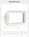 LETGO Clear Sunscreen Makeup Bags Pouch TSA Approved Toiletry Bag with Zipper Portable Make Up Organizer Traveling Compact Car Bag for Beach EssentialsClearWhite