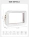 LETGO Clear Sunscreen Makeup Bags Pouch TSA Approved Toiletry Bag with Zipper Portable Make Up Organizer Traveling Compact Car Bag for Beach EssentialsClearWhite