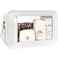 LETGO Clear Sunscreen Makeup Bags Pouch TSA Approved Toiletry Bag with Zipper Portable Make Up Organizer Traveling Compact Car Bag for Beach EssentialsClearWhite