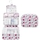 Mossio Hanging Toiletry Bag with Sturdy Hook Large Portable Cosmetic Makeup Travel Organizer for Men Women Heart