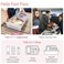 PACKISM 2 Pack Clear Makeup Bag Set 1 Large 1 Medium Foldable TSA Approved Toiletry Bag for Carryon Checked Luggage Water Resistant Car Storage Organizer Purple