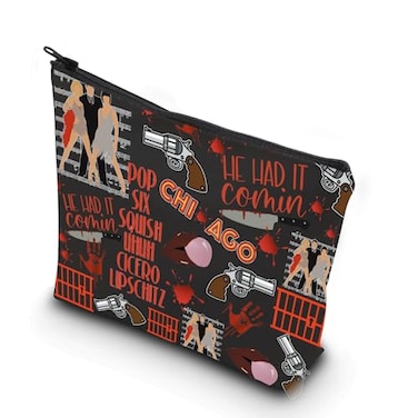 WCGXKO Musical Gift Musical Inspired Gift Six Squish Uh Uh Cicero Lipschitz Cosmetic Bag Chi Music