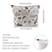 WCGXKO Theatre Lover Gift Musical Gift Musical Theater Zipper Makeup Bag The Day