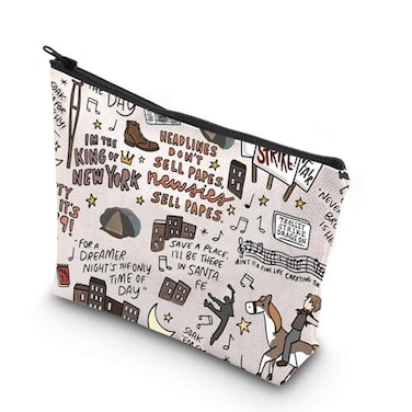 WCGXKO Theatre Lover Gift Musical Gift Musical Theater Zipper Makeup Bag The Day