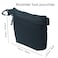 YUMQUA WaterResistant Zipper Pouch with Carabiner Clip Small Nylon Multipurpose Travel Digital Cosmetics Toiletry Bag Tool Storage Pouch Black