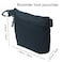 YUMQUA WaterResistant Zipper Pouch with Carabiner Clip Small Nylon Multipurpose Travel Digital Cosmetics Toiletry Bag Tool Storage Pouch Black