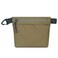 YUMQUA WaterResistant Zipper Pouch with Carabiner Clip Small Nylon Multipurpose Travel Digital Cosmetics Toiletry Bag Tool Storage Pouch Khaki