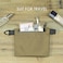 YUMQUA WaterResistant Zipper Pouch with Carabiner Clip Small Nylon Multipurpose Travel Digital Cosmetics Toiletry Bag Tool Storage Pouch Khaki