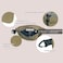 YUMQUA WaterResistant Zipper Pouch with Carabiner Clip Small Nylon Multipurpose Travel Digital Cosmetics Toiletry Bag Tool Storage Pouch Khaki