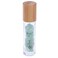 USRommaner 5 Pack 10ml Clear Roll On Bottles With Natural Chakra Crystal Chips for Essential OilsPerfume Glass Roller Bottles Container Bamboo LidCrystal RollerPipetteOpener Included Green Aventurine