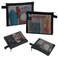 besharppin 4 Pack Mini Cosmetic Bags for Lipsticks Small Mesh Makeup Bag with Zipper for Home Office Purse Multipurpose Nylon Bag Black