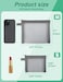 besharppin 4 Pack Mini Cosmetic Bags Small Mesh Makeup Bag with Zipper for Home Office Purse Multipurpose Nylon Bag Grey