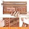 besharppin Mesh Cosmetic Bags 4pcs Nylon Makeup Pouches with Double Zippers for Home Office Purse Diaper Bag Light Chocolate Brown