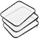 Hoolerry 3 Pcs Clear Hard Zipper Case Hard Plastic Zipper Pouch Makeup Bag Portable Travel Organizer for Cosmetics Office Supplies Documents ToiletriesBlackL