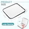 Hoolerry 3 Pcs Clear Hard Zipper Case Hard Plastic Zipper Pouch Makeup Bag Portable Travel Organizer for Cosmetics Office Supplies Documents ToiletriesBlackL