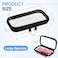 Hoolerry 3 Pcs Clear Hard Zipper Case Hard Plastic Zipper Pouch Makeup Bag Portable Travel Organizer for Cosmetics Office Supplies Documents ToiletriesBlackXs