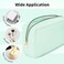 SOIDRAM Makeup Travel Pouch Green Toiletry Organizer Nylon Cosmetic Preppy Bag Zipper Pouches for Brides