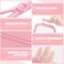 Weewooday 4 Pcs Mesh Makeup Bag Mesh Cosmetic Bag Travel Toiletry Pouch with Zipper Mini Makeup Cosmetic Purse for Daily AccessorySmall Large MediumPink