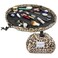 Lay-n-Go LaynGo Cosmo Layflat Drawstring Cosmetic Makeup Bag Organizer wZipper Pocket Brush Loops More Cinch to Close Lay Flat to Use Durable Machine Wash Travel Toiletry Bag 20 Leopard