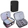 Teamoy Travel Makeup Brush Caseup to 88 Professional Makeup Train Organizer Bag with Handle Strap for Makeup Brushes and Makeup EssentialsMedium BlackNo Accessories Included