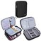 Teamoy Travel Makeup Brush Caseup to 88 Professional Makeup Train Organizer Bag with Handle Strap for Makeup Brushes and Makeup EssentialsMedium BlackNo Accessories Included