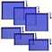 besharppin 6 Pack Mesh Cosmetic Bags Nylon Makeup Pouches with Zipper for Home Office Purse Diaper Bag Blue