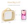 PACKISM TSA Approved Toiletry Bag 3 Medium 311 Compliant Clear Makeup Bags with Handle Quart Size Toiletry Bags Fit Carrvon Travel Essentials Water Resistant PVC Beige Yellow Purple