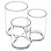 MOSIKER Makeup Brush HolderAcrylic Clear Round Remote Control Pen Pencil Hair Nail Brush Comb Organizer with 3 Slots