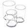 MOSIKER Makeup Brush HolderAcrylic Clear Round Remote Control Pen Pencil Hair Nail Brush Comb Organizer with 3 Slots