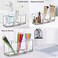 CACASO Clear Makeup Brush Organizer Premium Acrylic Makeup Brush Holder Organizer 3 Compartments Makeup Brush Display Holder Cosmetic Storage