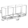 CACASO Clear Makeup Brush Organizer Premium Acrylic Makeup Brush Holder Organizer 3 Compartments Makeup Brush Display Holder Cosmetic Storage