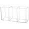 Cerpourt Clear Makeup Brush OrganizerAcrylic Cosmetic Brushes Storage Holder with 3 SlotsPencil Pen Holder for DeskDesk Organizer and Accessories for Vanity